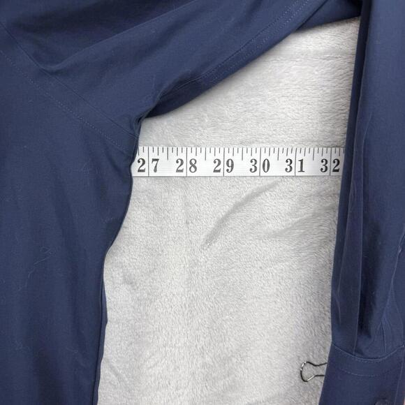 UNTUCKit Castello Shirt Navy XL Regular Fit Long Sleeve 100% Cotton Dress Casual - Picture 4 of 9